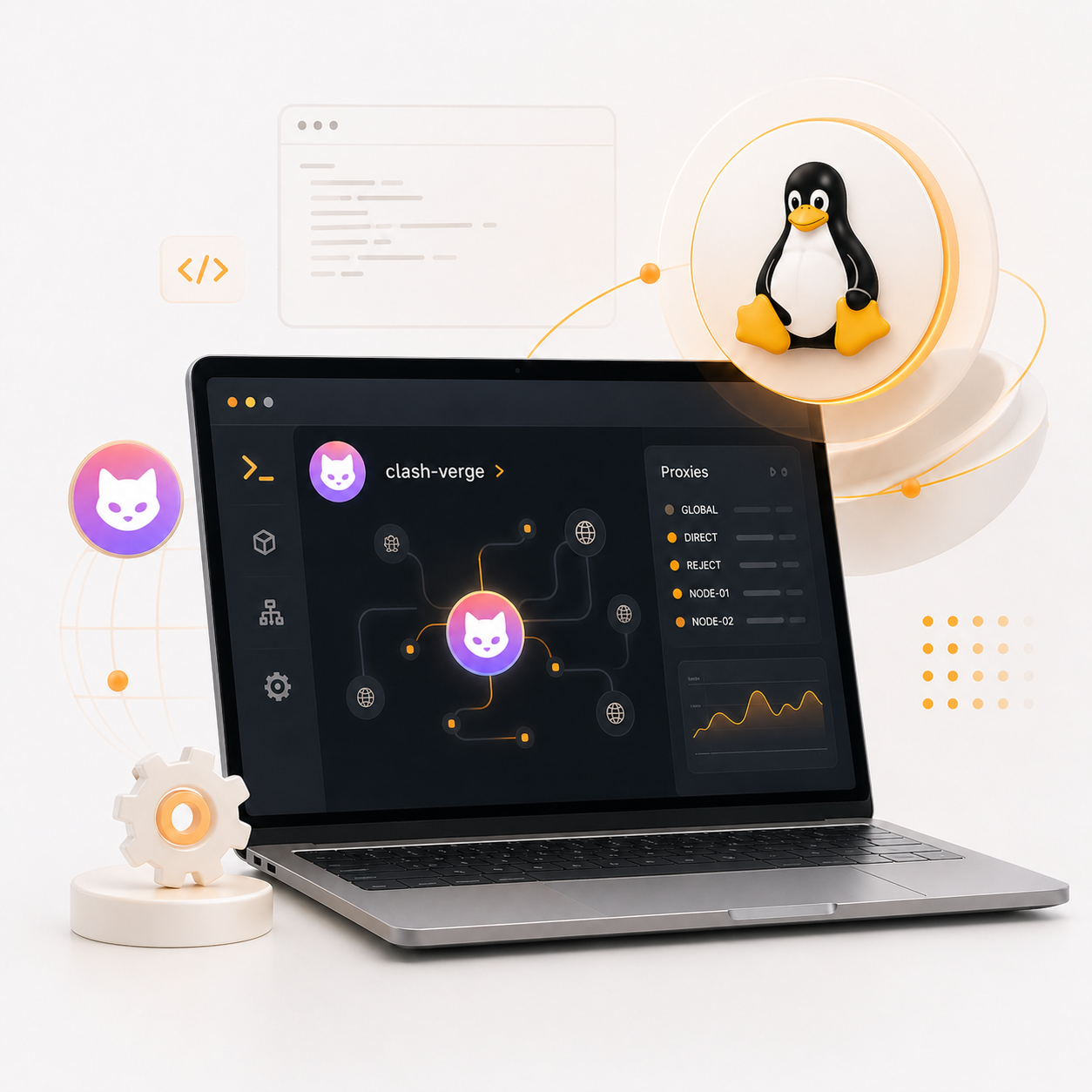 Clash Linux 客户端界面预览